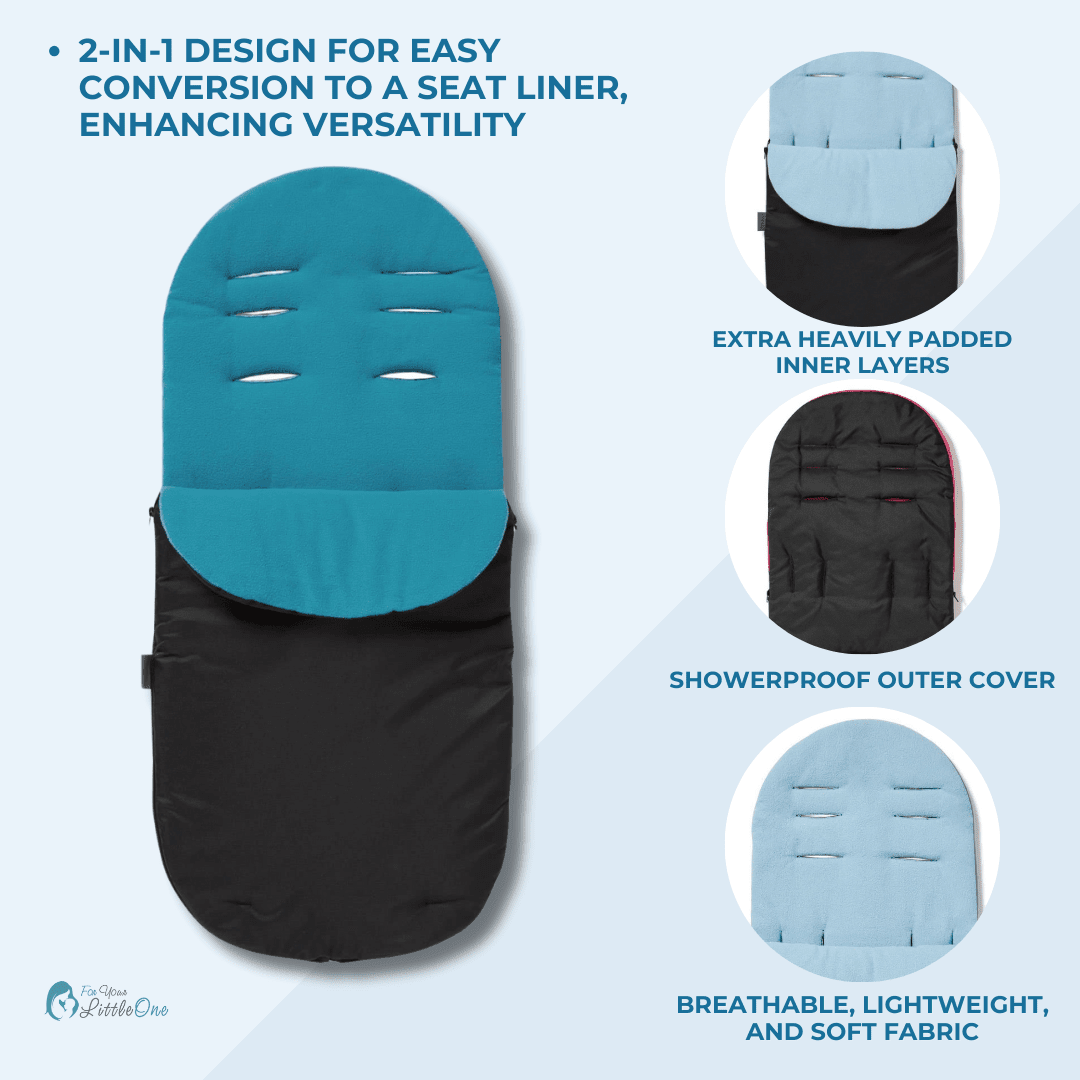 Uppababy Footmuff / Cosy Toes | Shower-Resistant | Convertible Design