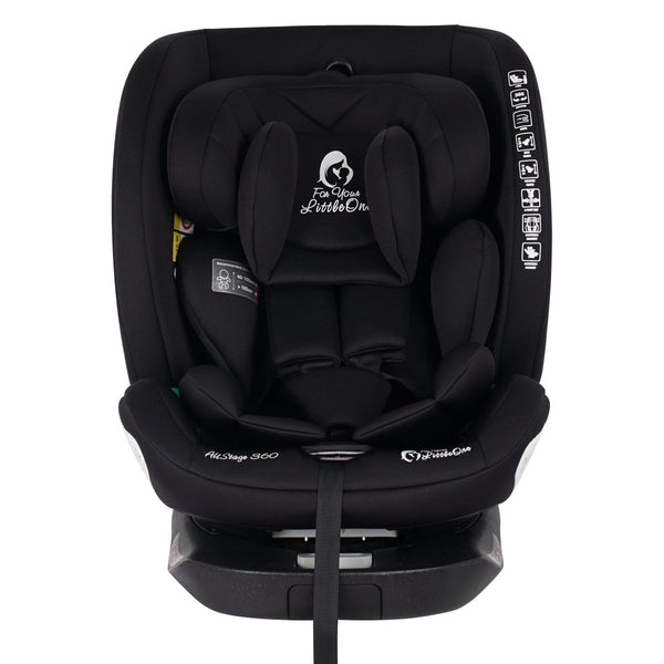 For Your Little One AllStage 360 0/1/2/3 Car Seat - Midnight Black (Birth - 12 Years) - For Your Little One