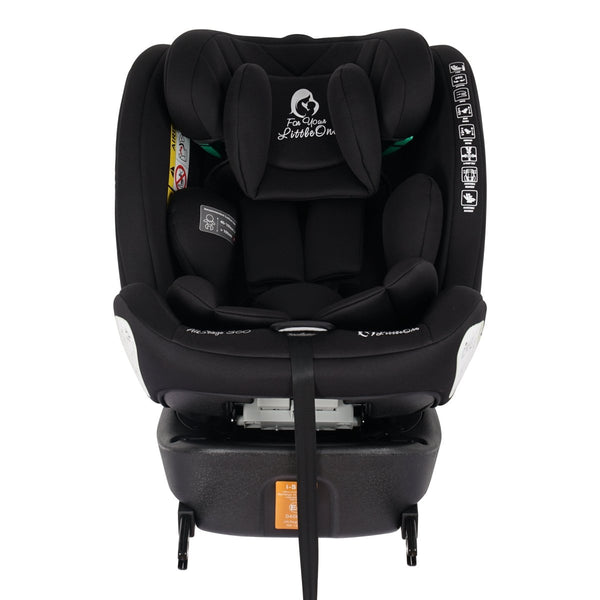 For Your Little One AllStage 360 0/1/2/3 Car Seat - Midnight Black (Birth - 12 Years) - For Your Little One