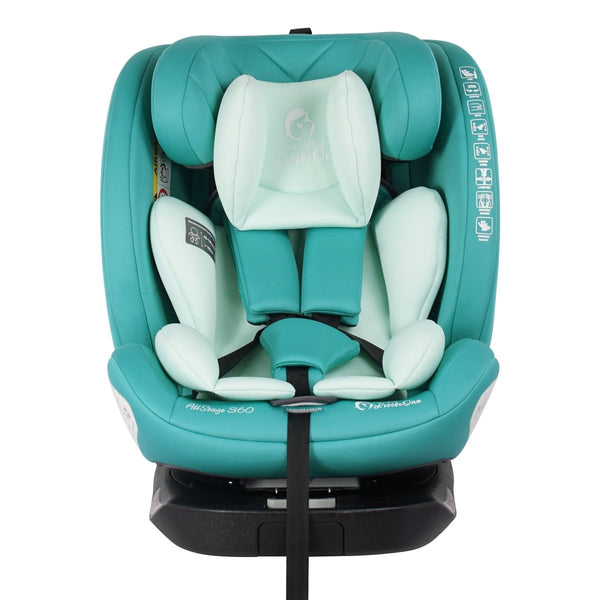 For Your Little One AllStage 360 0/1/2/3 Car Seat - Sage Teal (Birth - 12 Years) - For Your Little One