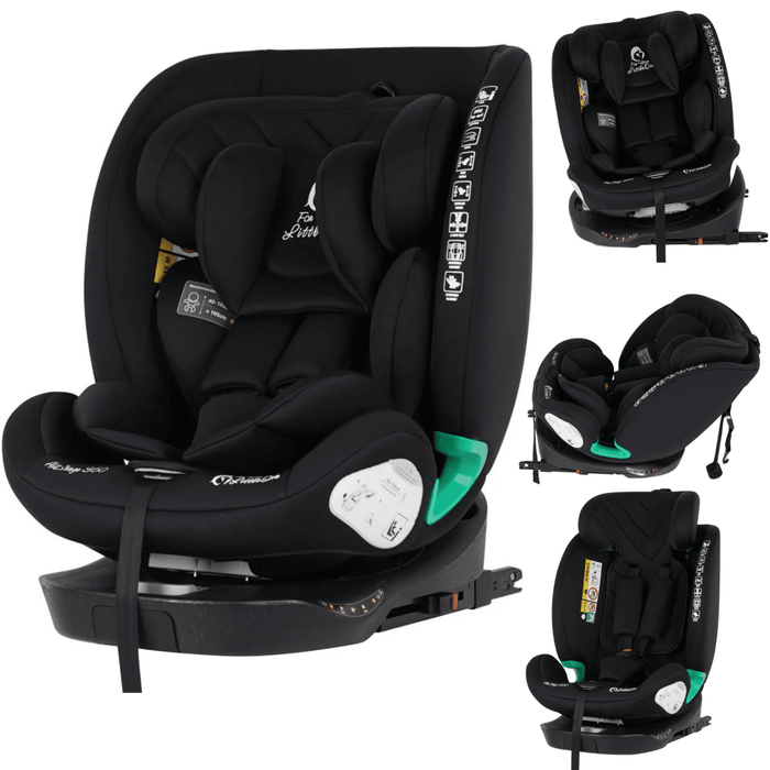 For Your Little One AllStage 360 0/1/2/3 ISOFIX I - Size Car Seat - Midnight Black (Birth - 12 Years) - For Your Little One