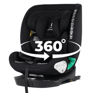 For Your Little One AllStage 360 0/1/2/3 ISOFIX I - Size Car Seat - Midnight Black (Birth - 12 Years) - For Your Little One