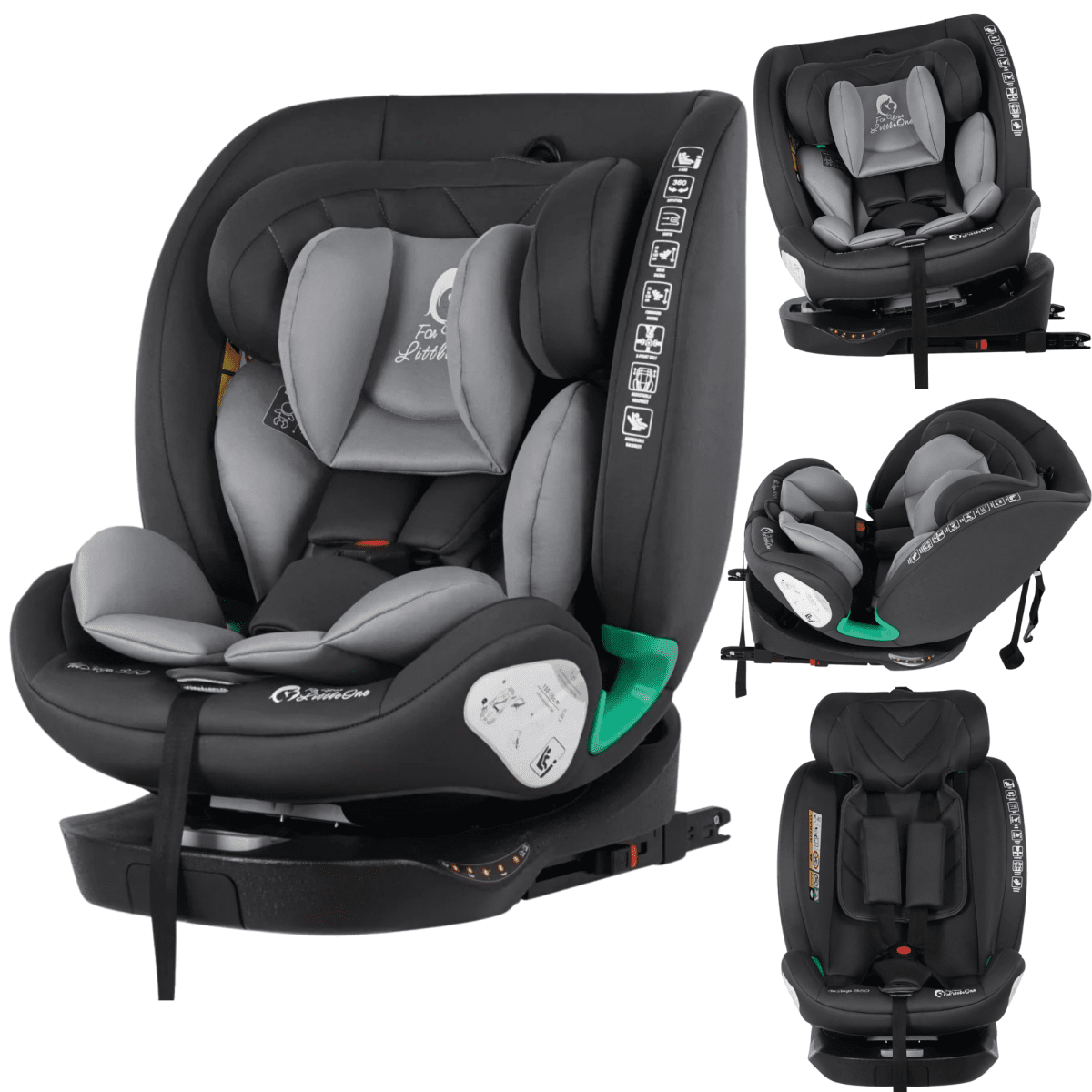
              For Your Little One AllStage 360 0/1/2/3 ISOFIX I - Size Car Seat - Slate Mist (Birth - 12 Years) - For Your Little One
            