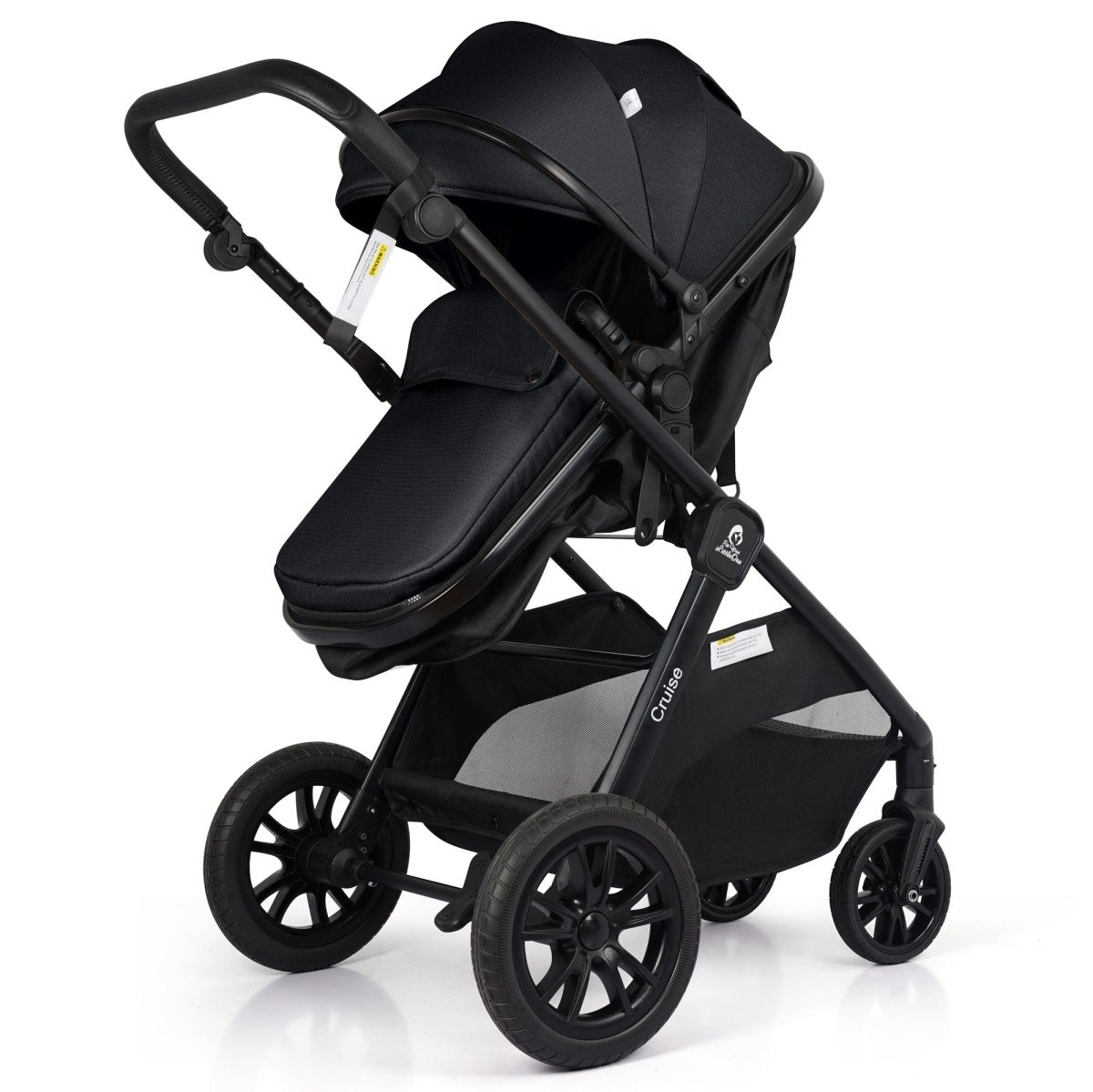 For Your Little One Cruise 3 In 1 Travel System With i - Size Car holder Seat - Eclipse Black (Free Cup / Seat Liner Included - Grade A (Clearance) - For Your Little One