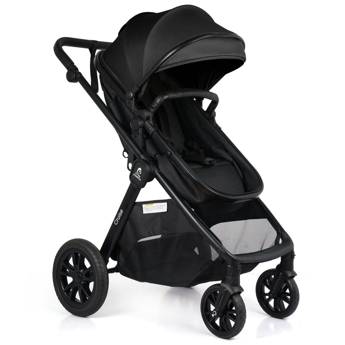 For Your Little One Cruise 3 In 1 Travel System With i - Size Car holder Seat - Eclipse Black (Free Cup / Seat Liner Included - Grade A (Clearance) - For Your Little One