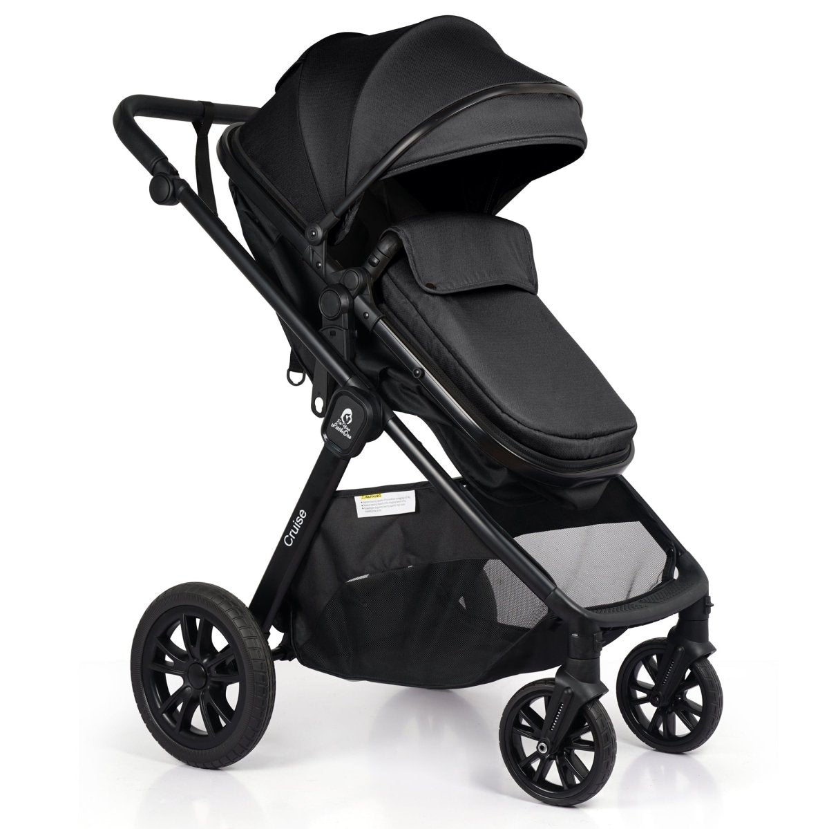 For Your Little One Cruise 3 In 1 Travel System With i - Size Car holder Seat - Eclipse Black (Free Cup / Seat Liner Included - Grade A (Clearance) - For Your Little One