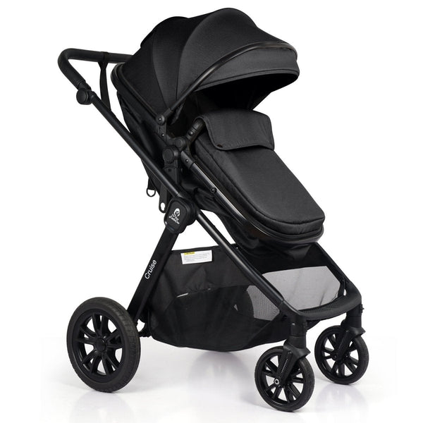 For Your Little One Cruise 3 In 1 Travel System With i - Size Car holder Seat - Eclipse Black (Free Cup / Seat Liner Included - Grade A (Clearance) - For Your Little One