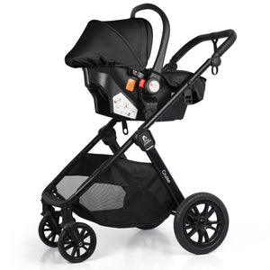 For Your Little One Cruise 3 In 1 Travel System With i - Size Car holder Seat - Eclipse Black (Free Cup / Seat Liner Included - Grade A (Clearance) - For Your Little One