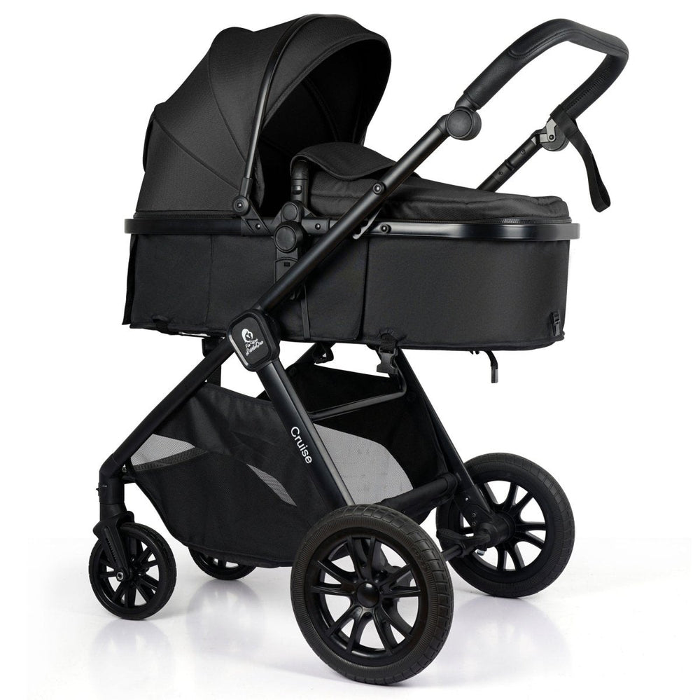 For Your Little One Cruise 3 In 1 Travel System With i - Size Car holder Seat - Eclipse Black (Free Cup / Seat Liner Included - Grade A (Clearance) - For Your Little One