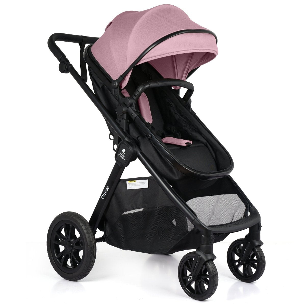 For Your Little One Cruise 3 In 1 Travel System With i - Size Car Seat - Blush Rose - For Your Little One