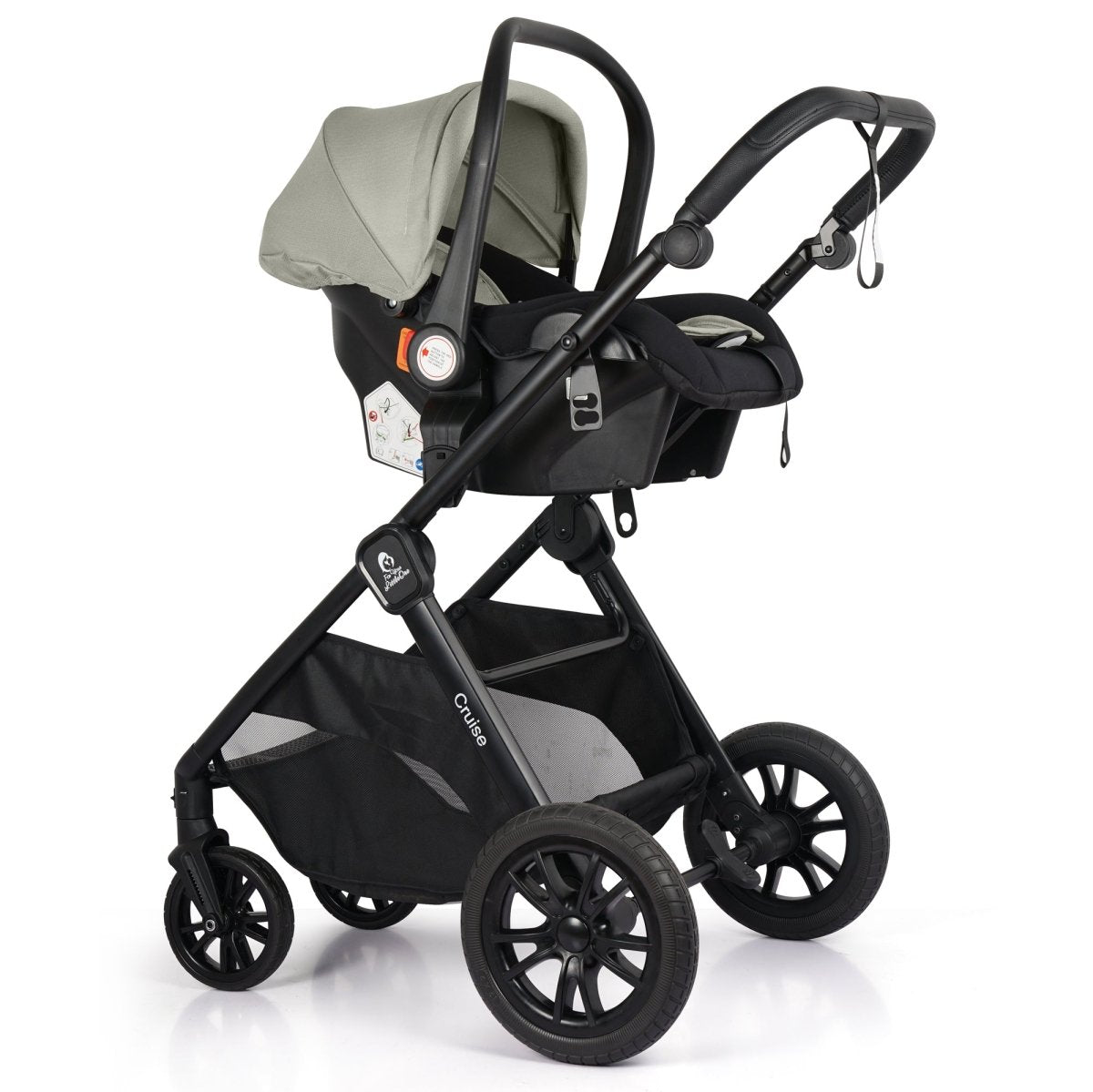 For Your Little One Cruise 3 In 1 Travel System With i - Size Car Seat - Pebble Sage - For Your Little One