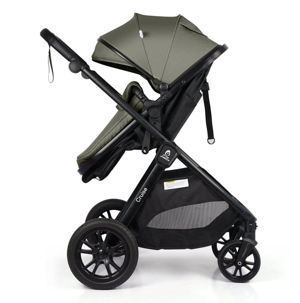 For Your Little One Cruise 3 In 1 Travel System With i - Size Car Seat - Pebble Sage (Free Cupholder And Seat Liner Included!) - For Your Little One