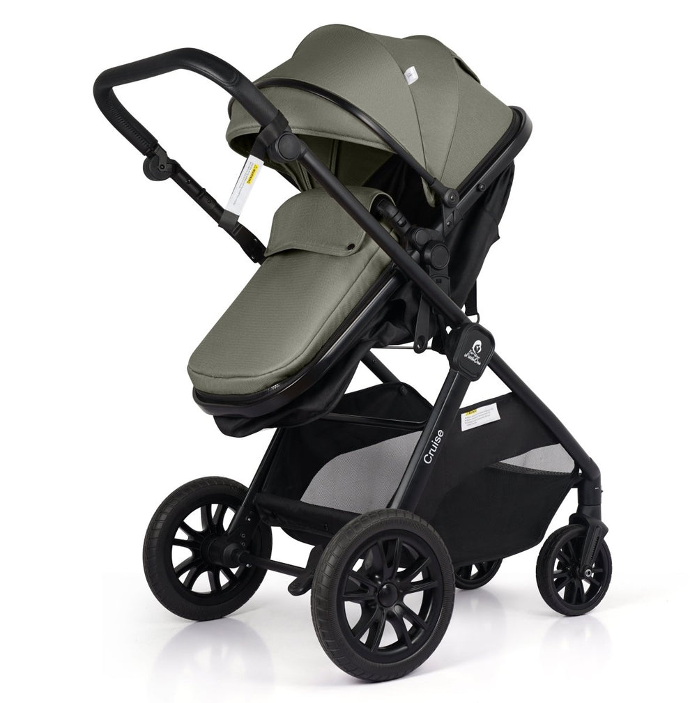 For Your Little One Cruise 3 In 1 Travel System With i - Size Car Seat - Pebble Sage (Free Cupholder And Seat Liner Included!) - For Your Little One