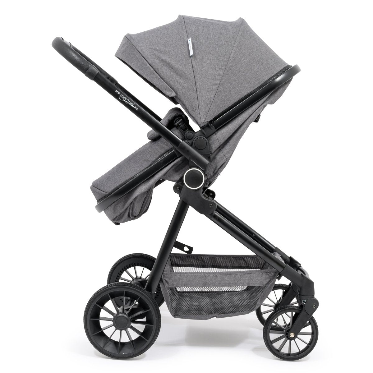 For Your Little One LITE 3 In 1 Travel System with i - Size Car Seat And Base - Slate Grey - For Your Little One