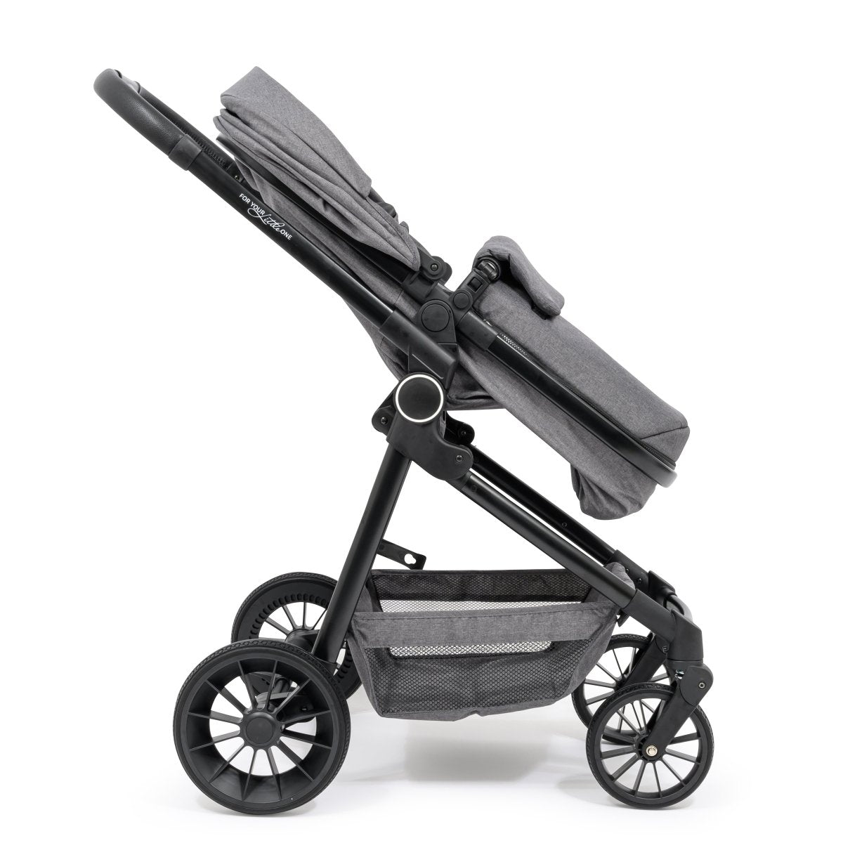 For Your Little One LITE 3 In 1 Travel System with i - Size Car Seat And Base - Slate Grey - For Your Little One