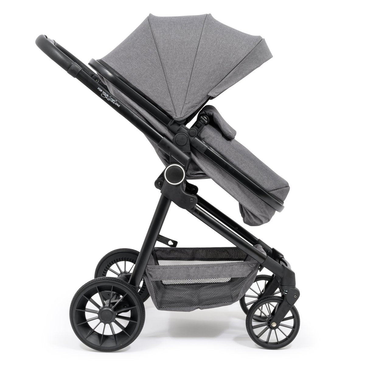 For Your Little One LITE 3 In 1 Travel System with i - Size Car Seat And Base - Slate Grey - For Your Little One