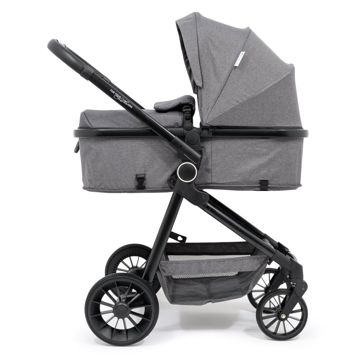 For Your Little One LITE 3 In 1 Travel System with i - Size Car Seat And Base - Slate Grey - For Your Little One