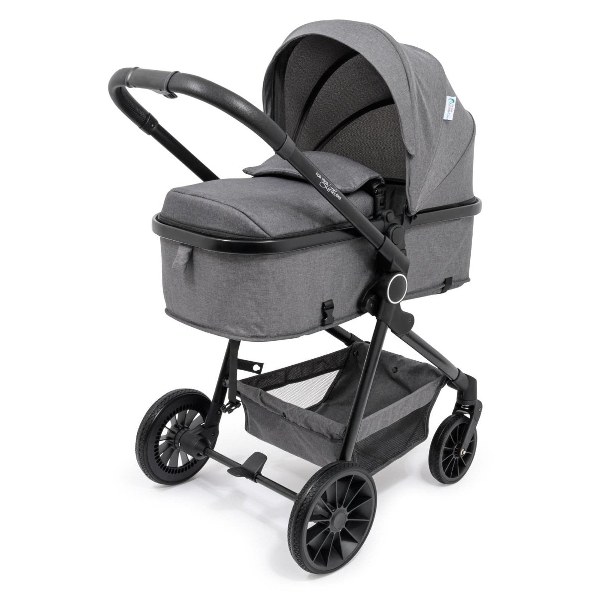 For Your Little One LITE 3 In 1 Travel System with i - Size Car Seat - Slate Grey - Clearance Grade A Return - For Your Little One