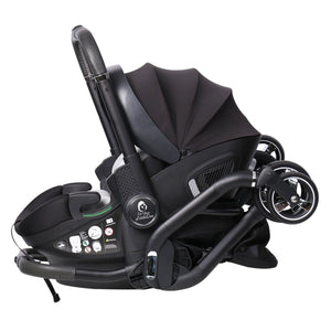 For Your Little One Qubi Infant Car Seat & Stroller 7 Piece Bundle - Eclipse Black - For Your Little One