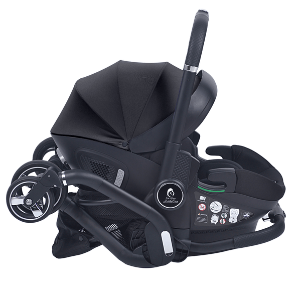 For Your Little One Qubi Infant Car Seat & Stroller 7 Piece Bundle - Eclipse Black - For Your Little One