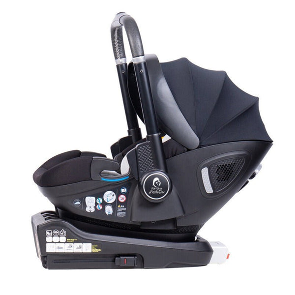 For Your Little One Qubi Infant Car Seat & Stroller 7 Piece Bundle - Eclipse Black - For Your Little One