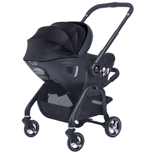 For Your Little One Qubi Infant Car Seat & Stroller 7 Piece Bundle - Eclipse Black - For Your Little One