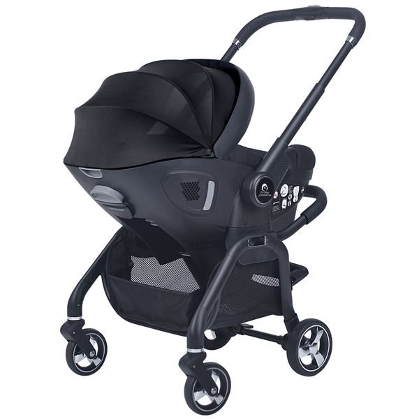 For Your Little One Qubi Infant Car Seat & Stroller 7 Piece Bundle - Eclipse Black - For Your Little One