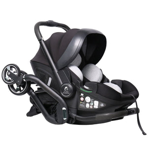 For Your Little One Qubi Infant Car Seat & Stroller 7 Piece Bundle - Eclipse Black - For Your Little One