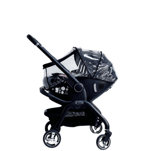 For Your Little One Qubi Infant Car Seat & Stroller 7 Piece Bundle - Eclipse Black - For Your Little One