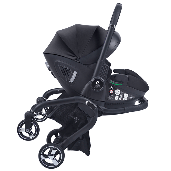 For Your Little One Qubi Infant Car Seat & Stroller 7 Piece Bundle - Eclipse Black - For Your Little One