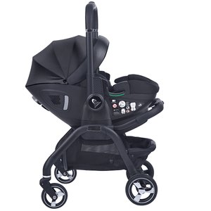 For Your Little One Qubi Infant Car Seat & Stroller 7 Piece Bundle - Eclipse Black - For Your Little One
