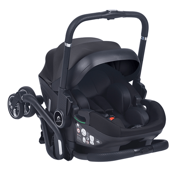 For Your Little One Qubi Infant Car Seat & Stroller 7 Piece Bundle - Eclipse Black - For Your Little One