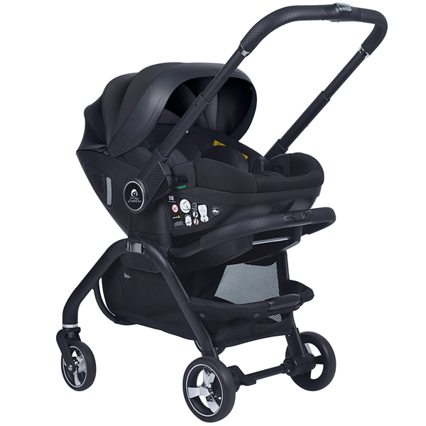 For Your Little One Qubi Infant Car Seat & Stroller 7 Piece Bundle - Eclipse Black - For Your Little One