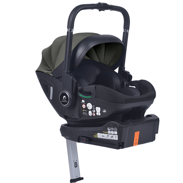 For Your Little One Qubi Infant Car Seat & Stroller 7 Piece Bundle - Olive Grey - For Your Little One