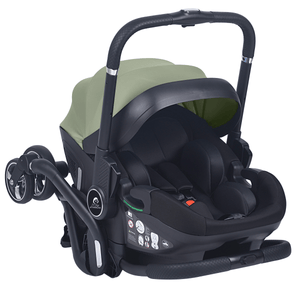 For Your Little One Qubi Infant Car Seat & Stroller 7 Piece Bundle - Sage Green - For Your Little One