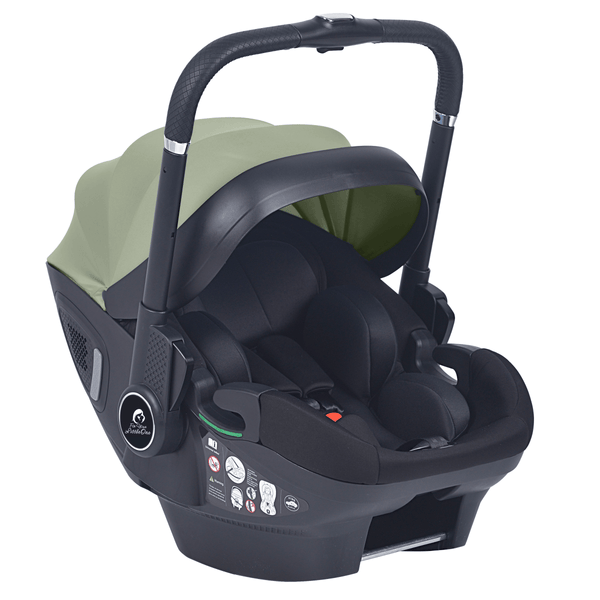 For Your Little One Qubi Infant Car Seat & Stroller 7 Piece Bundle - Sage Green - For Your Little One