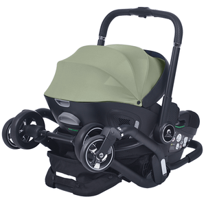 For Your Little One Qubi Infant Car Seat & Stroller 7 Piece Bundle - Sage Green - For Your Little One