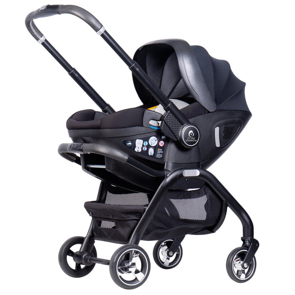 For Your Little One Qubi Infant Car Seat & Stroller & Base - Eclipse Black - For Your Little One