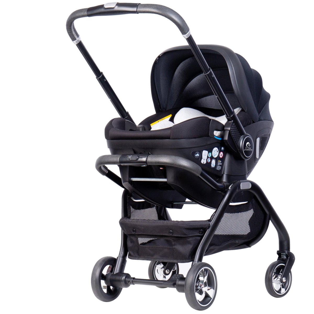 For Your Little One Qubi Infant Car Seat & Stroller & Base - Eclipse Black - For Your Little One