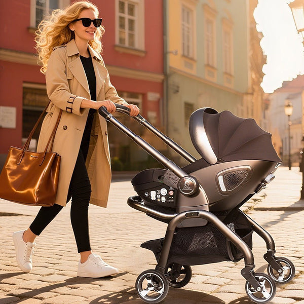 For Your Little One Qubi Infant Car Seat & Stroller & Base - Eclipse Black - For Your Little One