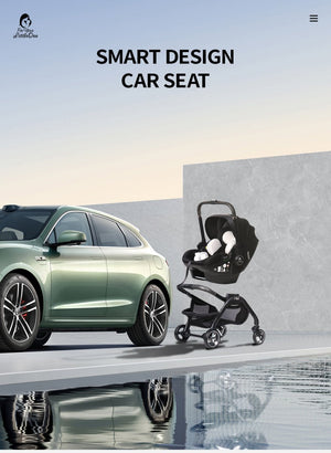 For Your Little One Qubi Infant Car Seat & Stroller & Base - Eclipse Black - For Your Little One