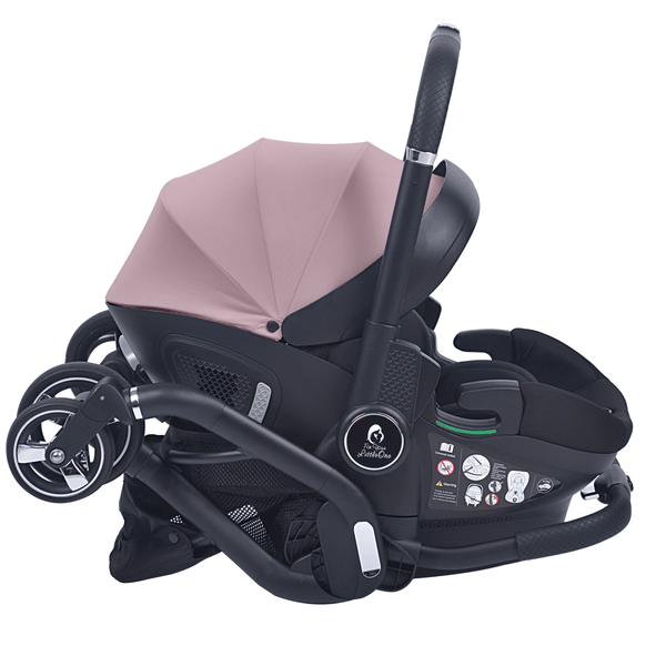 For Your Little One Qubi Infant Car Seat & Stroller - Pastel Pink - For Your Little One
