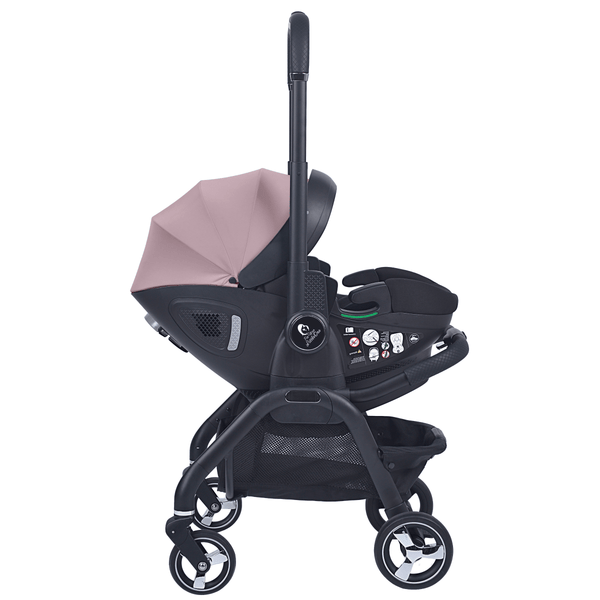 For Your Little One Qubi Infant Car Seat & Stroller - Pastel Pink - For Your Little One