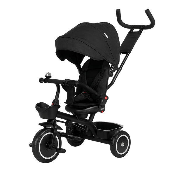 Foryourlittleone 6 in 1 Trike V3 - Black (9 months - 5 years) - For Your Little One