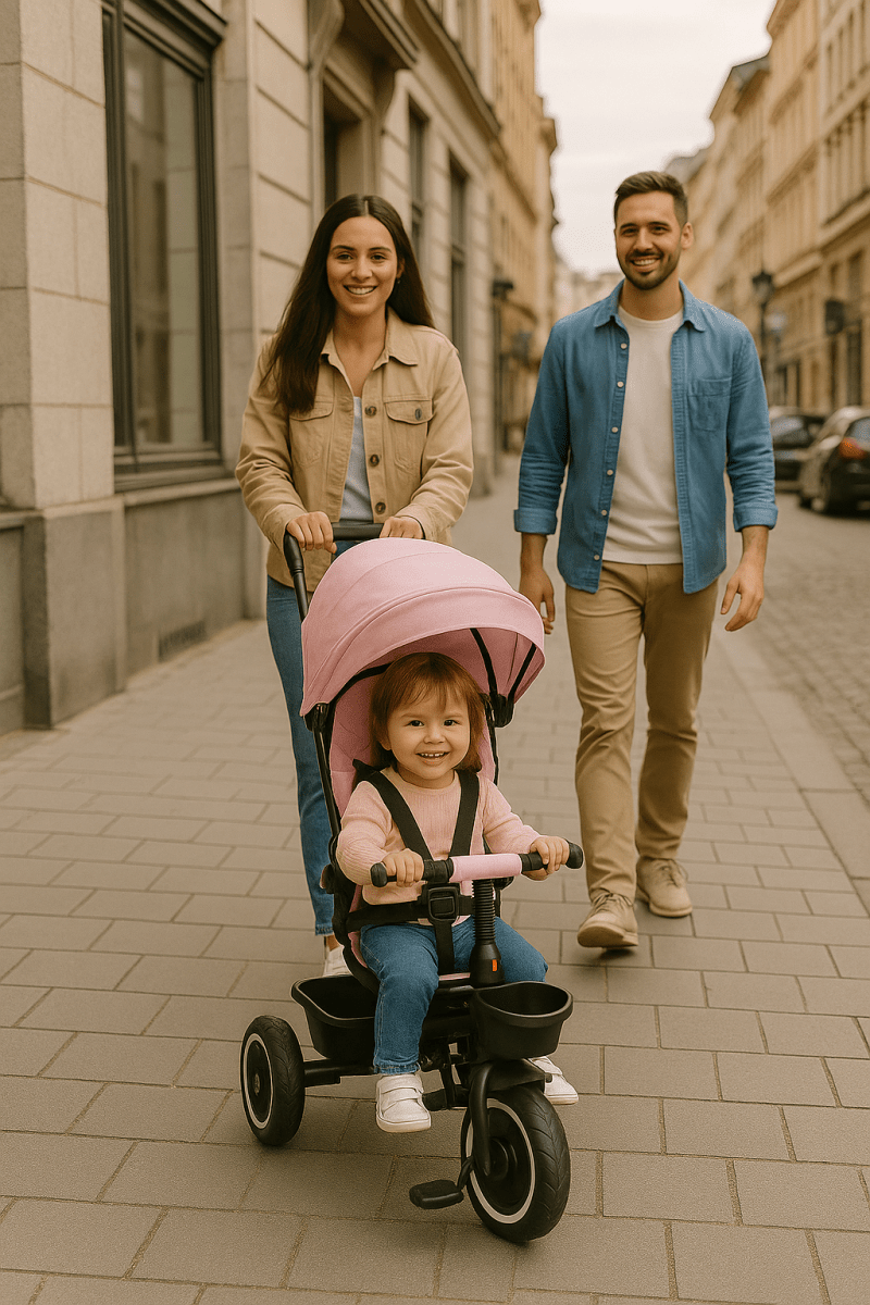 Foryourlittleone 6 in 1 Trike V3 - Pink (9 months - 5 years) - For Your Little One