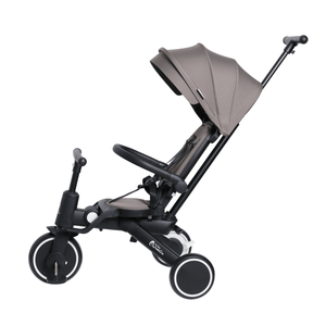 Foryourlittleone Xplor 6 in 1 Foldable Trike - Grey Olive (10m - 5y) - For Your Little One