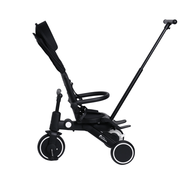Foryourlittleone Xplor 6 in 1 Foldable Trike - Jet Black (10m - 5y) - For Your Little One