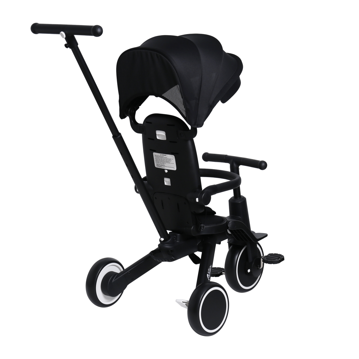 Foryourlittleone Xplor 6 in 1 Foldable Trike - Jet Black (10m - 5y) - For Your Little One
