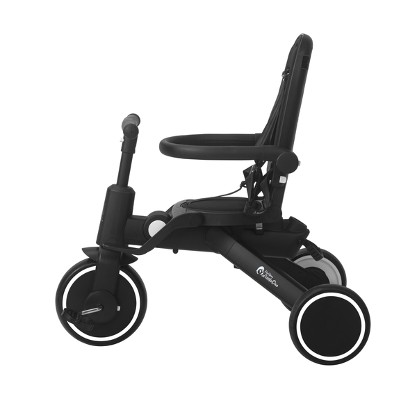 Foryourlittleone Xplor 6 in 1 Foldable Trike - Jet Black (10m - 5y) - For Your Little One