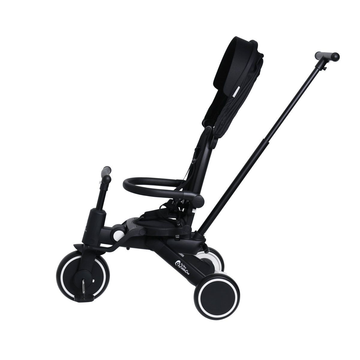 Foryourlittleone Xplor 6 in 1 Foldable Trike - Jet Black (10m - 5y) - For Your Little One